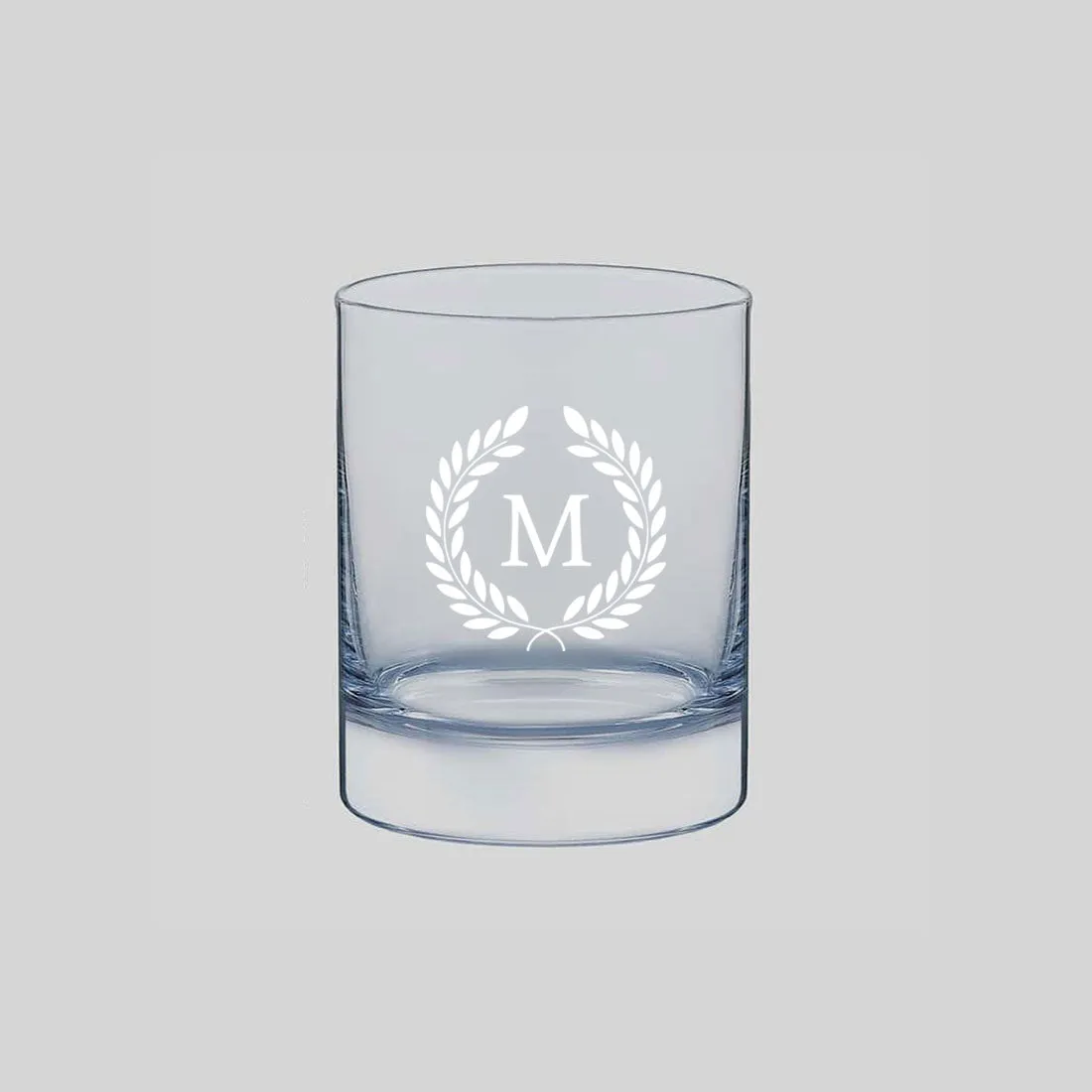 Customized Whiskey Glass with Initials Monogram-Perfect Gift for Boyfriend Husband