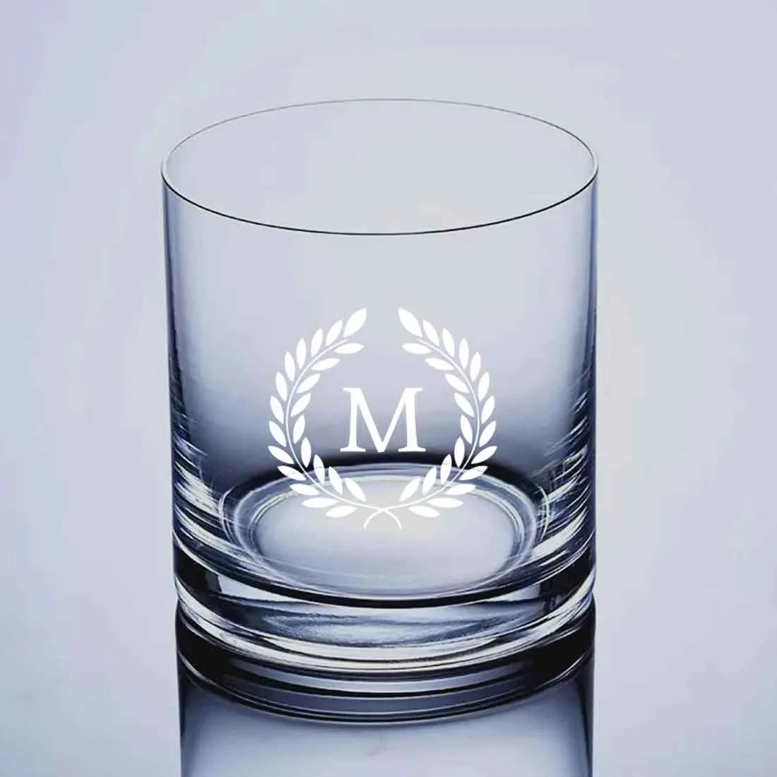 Customized Whiskey Glass with Initials Monogram-Perfect Gift for Boyfriend Husband