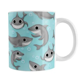 Cute Underwater Shark Pattern Mug