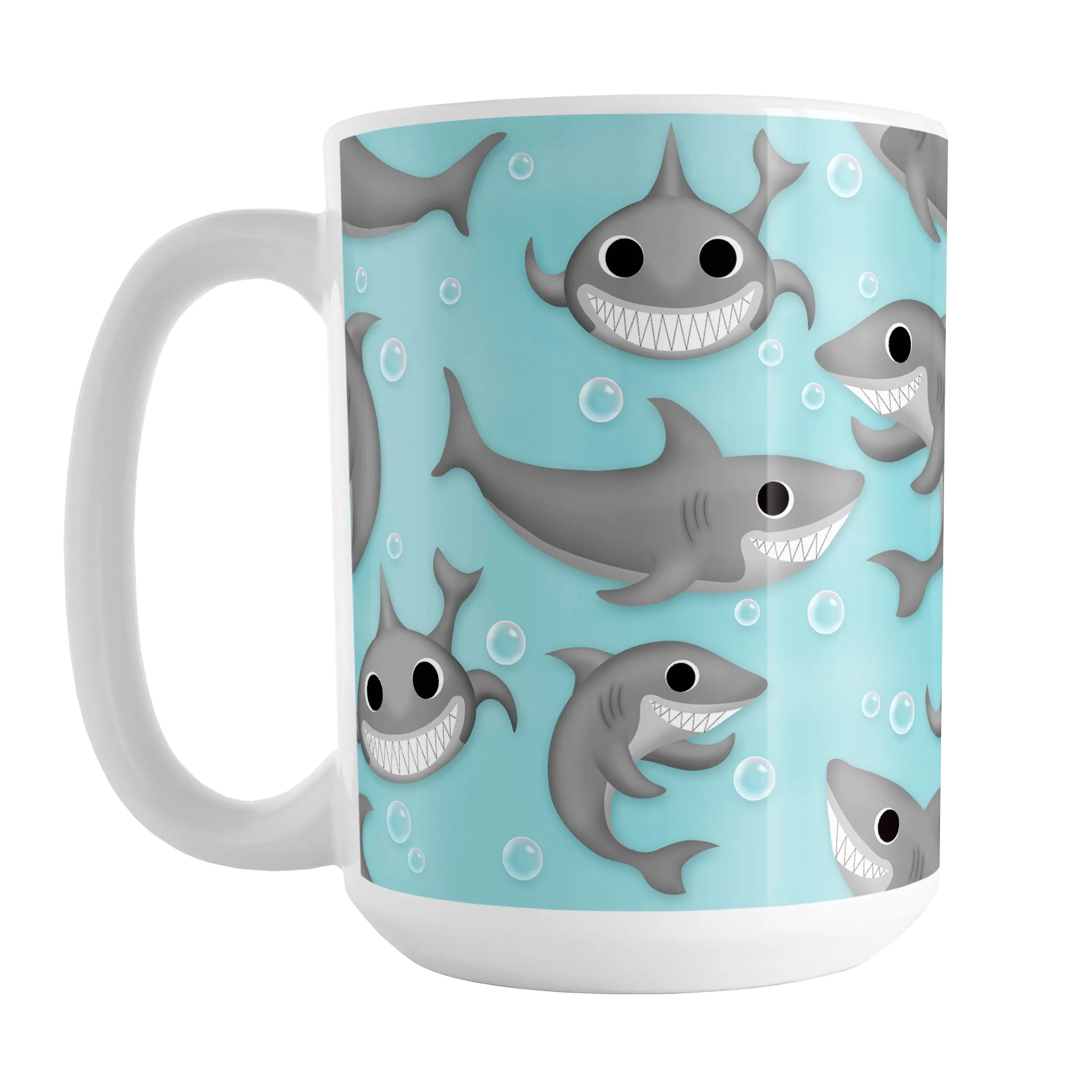 Cute Underwater Shark Pattern Mug