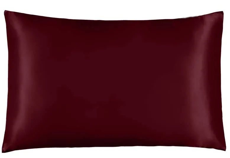 Deep Maroon 100% Silk Pillowcase