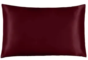 Deep Maroon 100% Silk Pillowcase