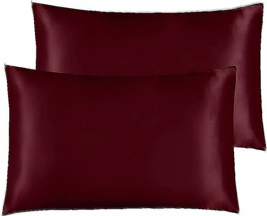 Deep Maroon 100% Silk Pillowcase