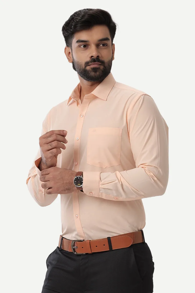 Denmark - Light Orange Formal Shirts for Men | Ariser