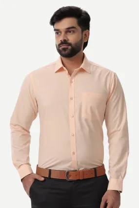 Denmark - Light Orange Formal Shirts for Men | Ariser