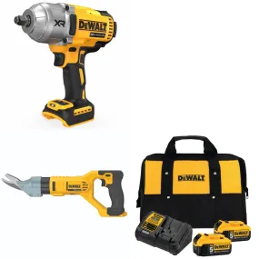 DeWalt DCS498B 20V 5/8" Shears w/ DCF900B 1/2" Impact Wrench & FREE Battery-2Pk