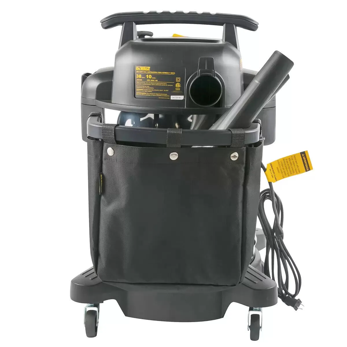 DeWalt DXV38S 1250W 38L Stainless Steel Wet & Dry Vacuum