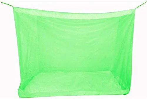 Divayanshi Green Mosquito Net for Single Bed/Double Bed, 3x6.5 Insect Protection Net