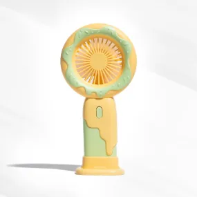 Doughnut Fan with Phone Stand - Yellow