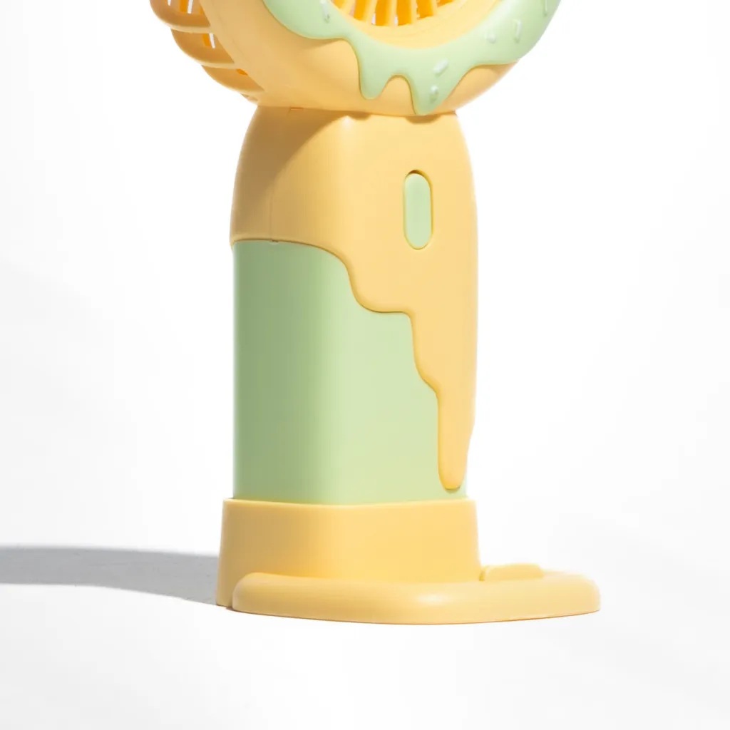 Doughnut Fan with Phone Stand - Yellow