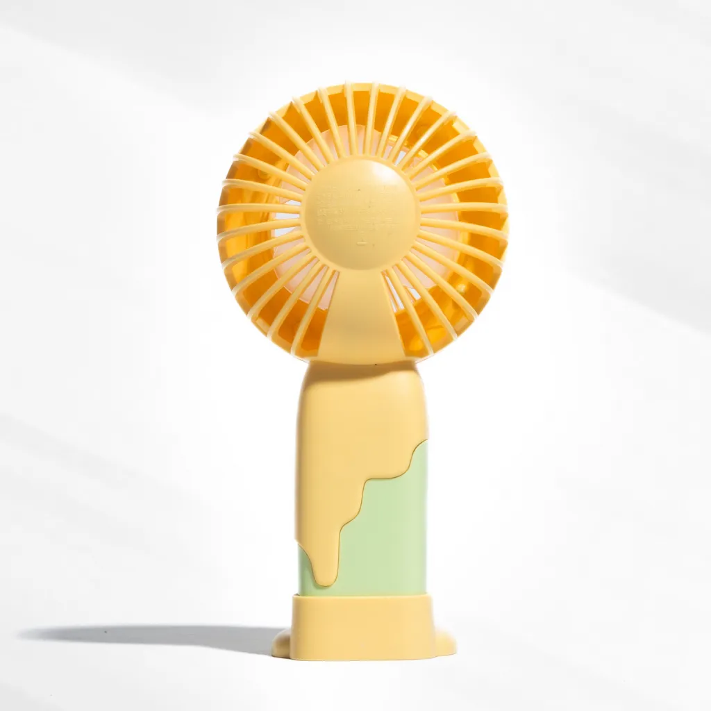 Doughnut Fan with Phone Stand - Yellow