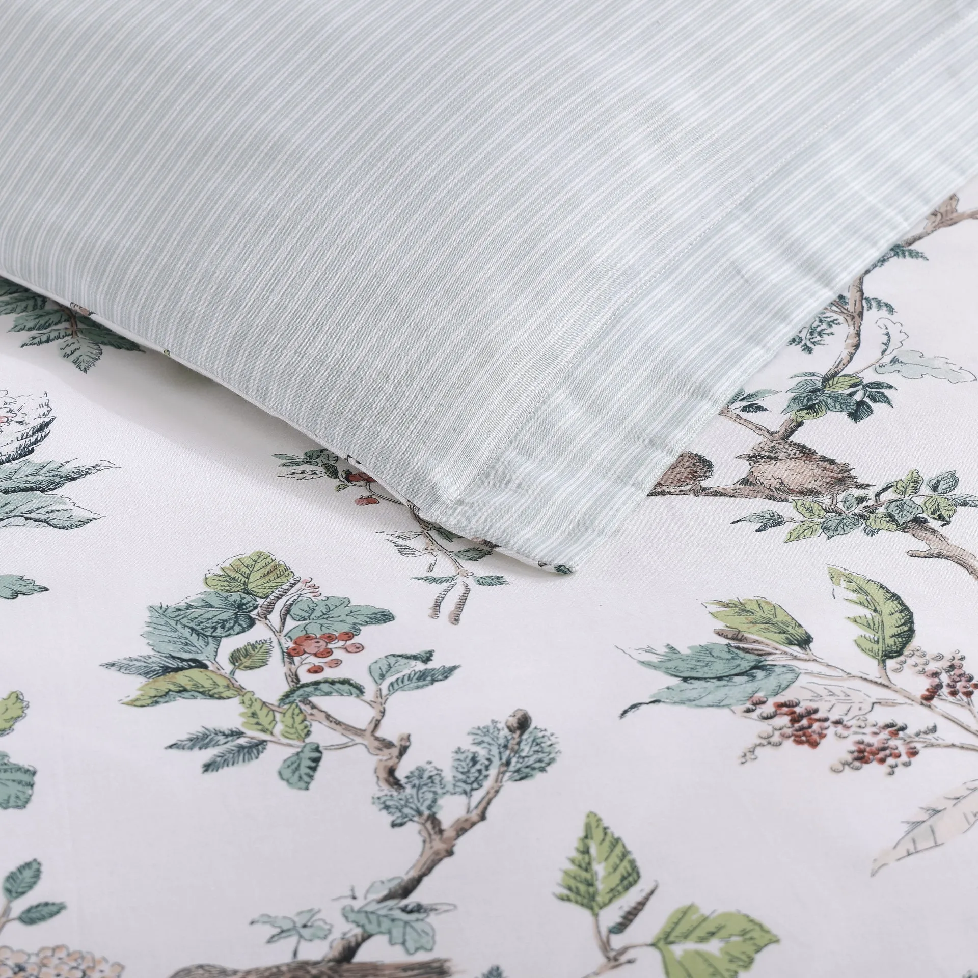 Elderwood Natural Quilt Cover Set by Laura Ashley