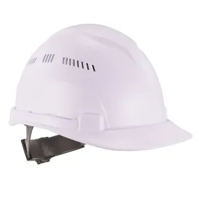 Ergodyne 60223 #8966 White Lightweight Cap-Style Hard Hat Vented Class C