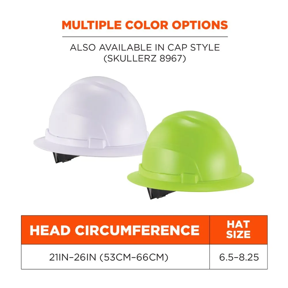 Ergodyne 60232 #8969 Lime Lightweight Full Brim Hard Hat - Class E