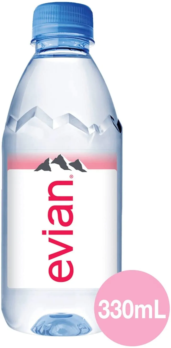 Evian Still Mineral Water Pack of  330 ml bottles