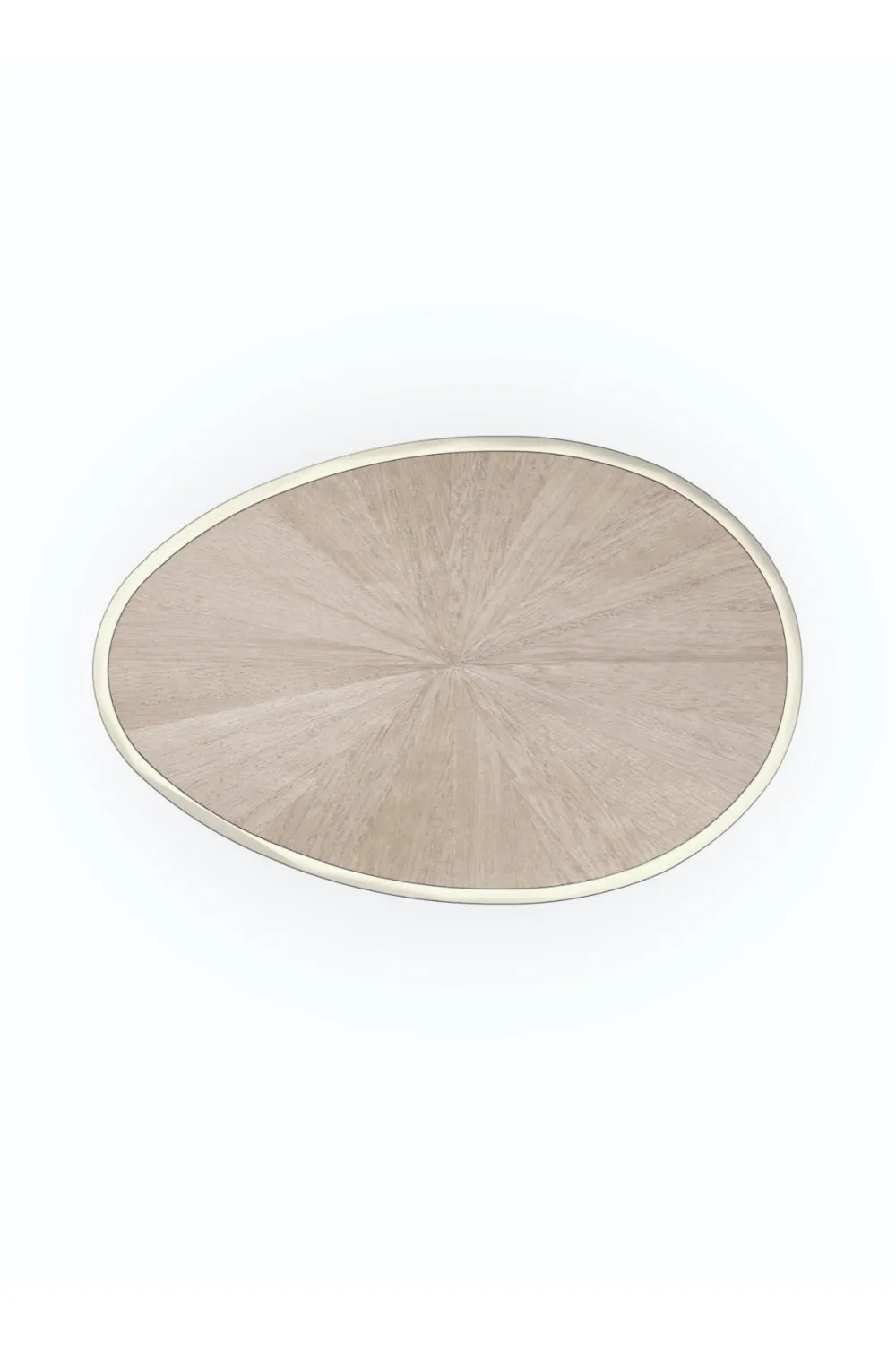 Fan Motif Oval Side Table | Caracole Spot