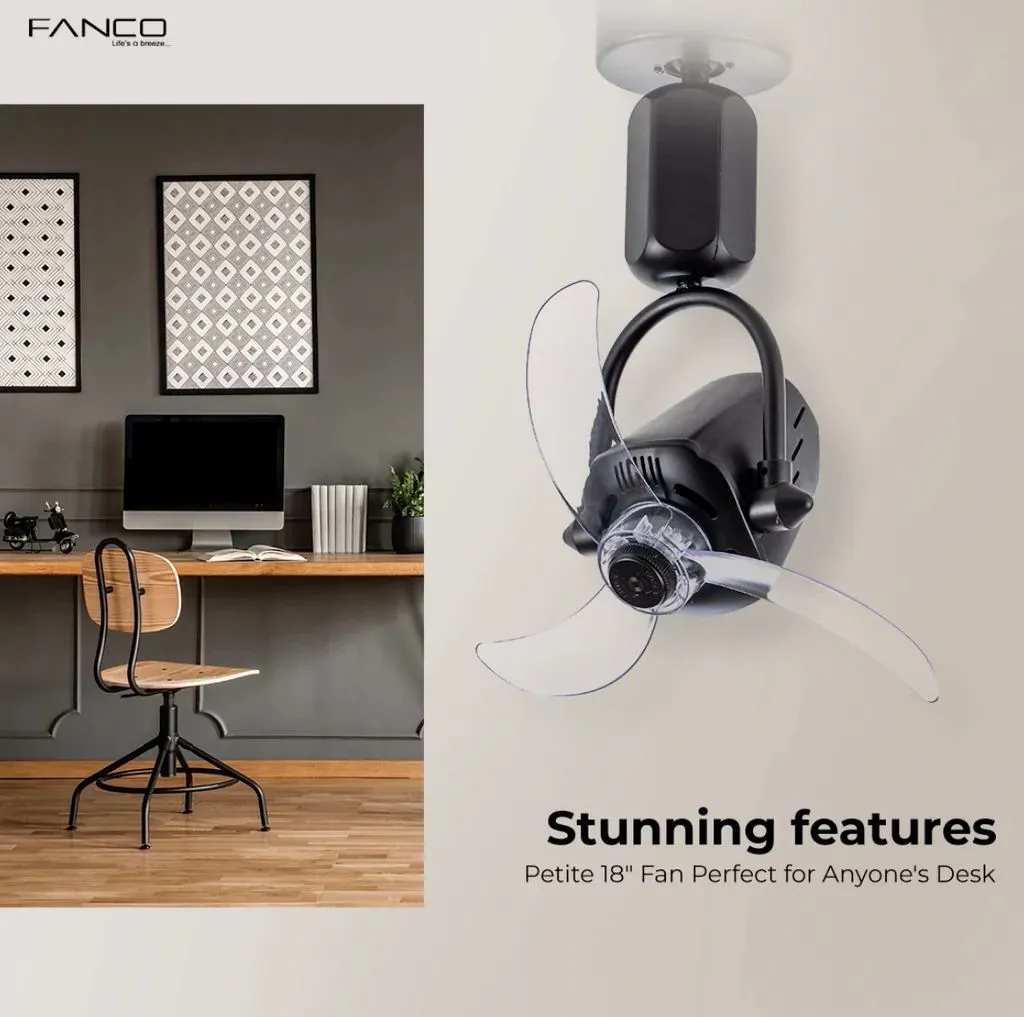 Fanco Vino 18" DC Wall/Corner Fan with Remote