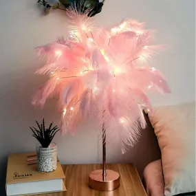 Feather Table Lamp