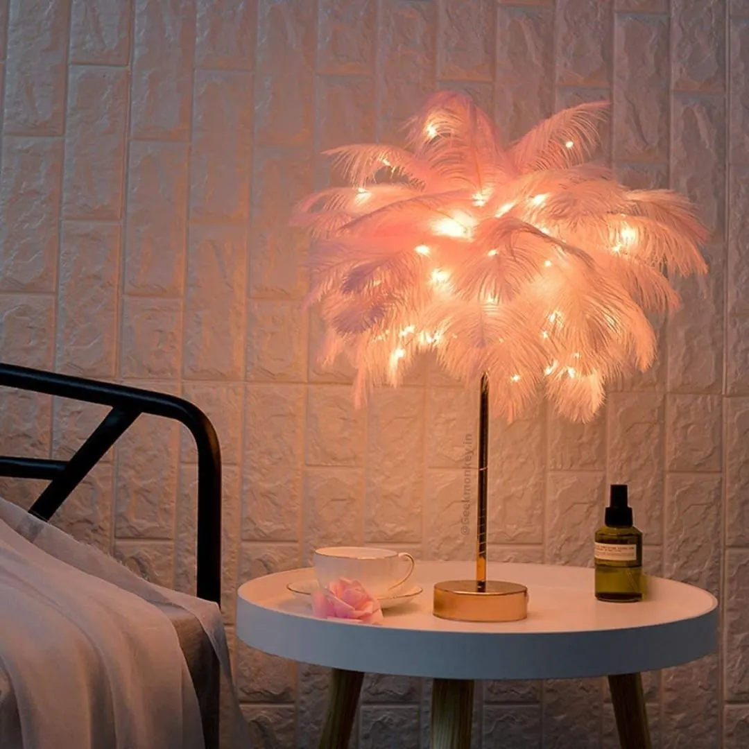 Feather Table Lamp