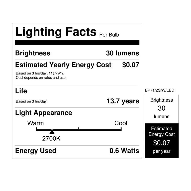 Feit LED Specialty S11 E26 (Medium) LED Bulb Soft White 7.5 Watt Equivalence 1 pk