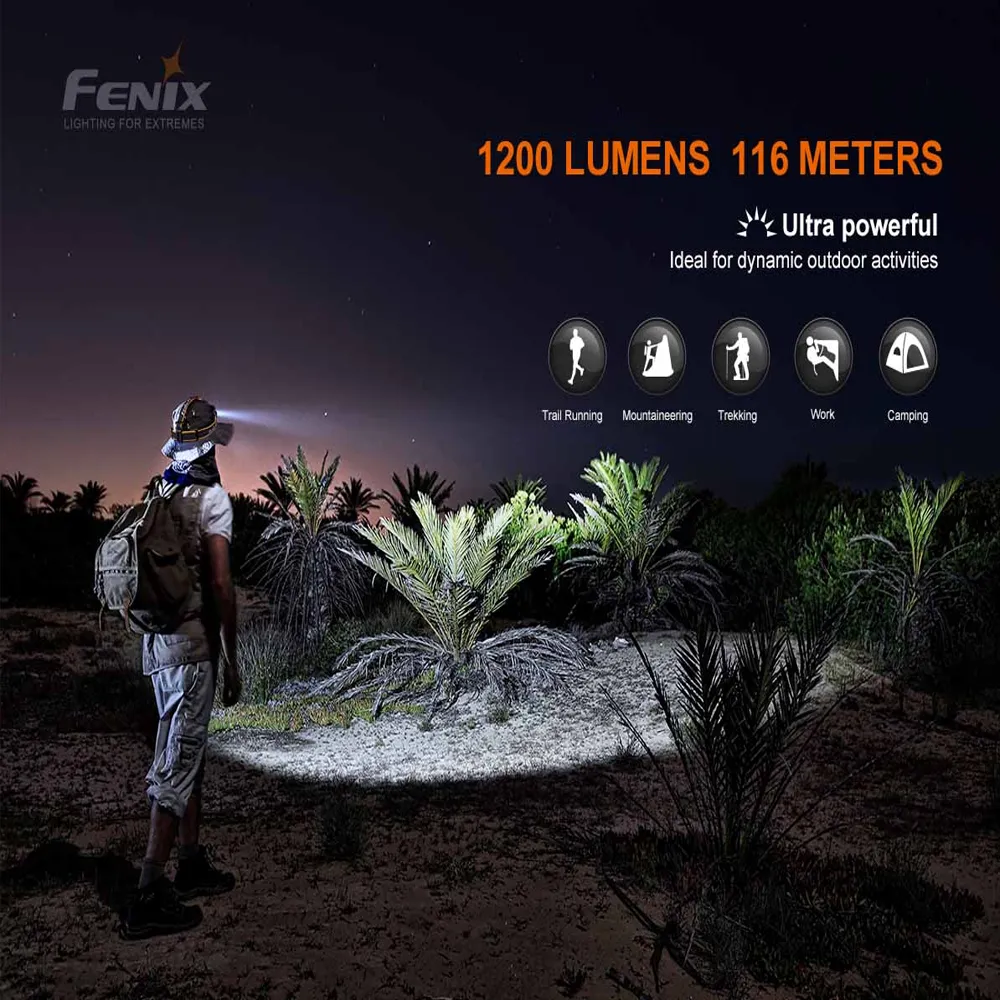 Fenix HM60R Rechargeable Headlamp - 1200 Lumens