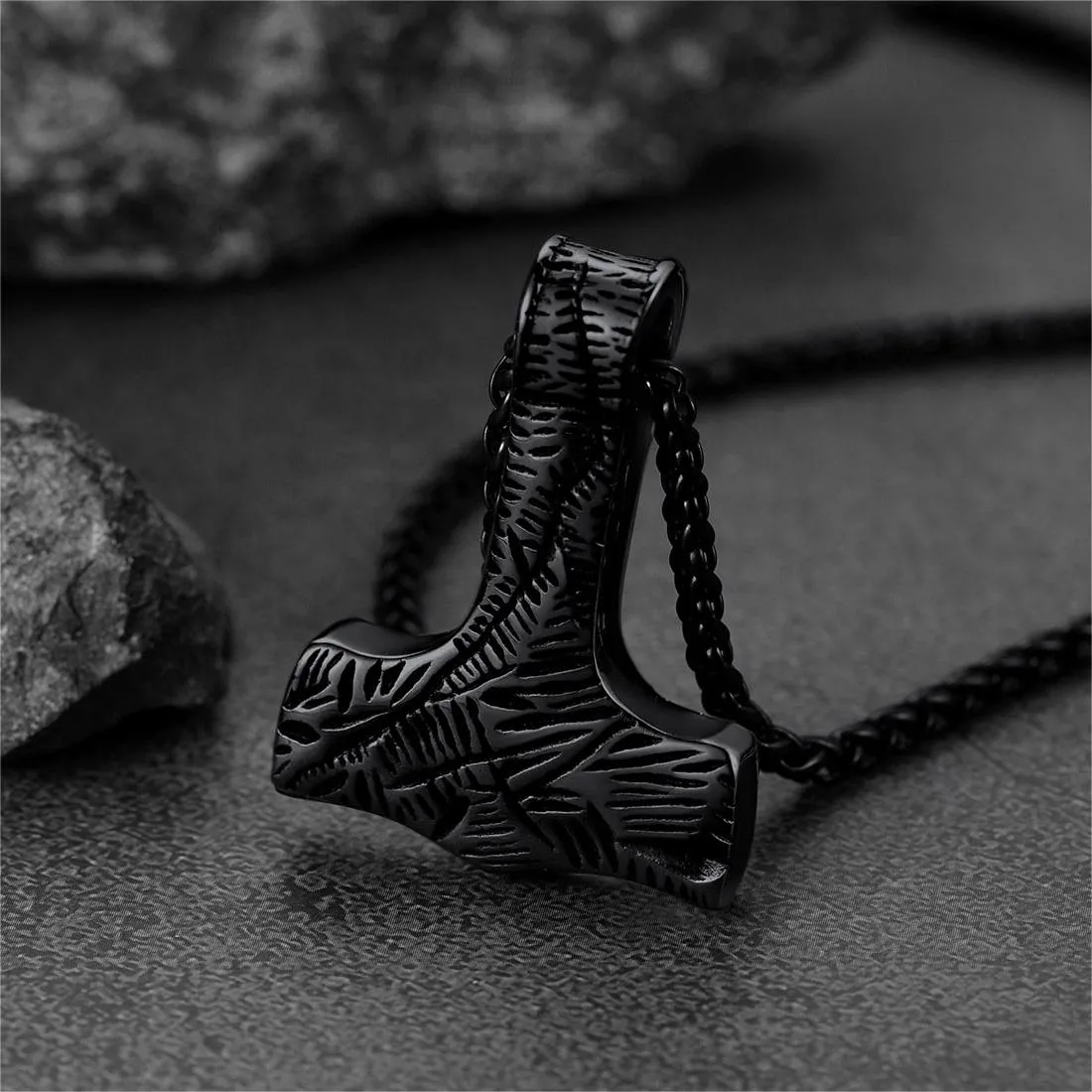 Flash Sale Viking Thor's Hammer Necklace Mjolnir Pendant For Men