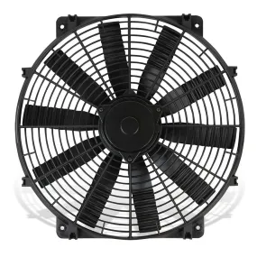 Flex-A-Lite Flex-Wave Electric Cooling Fan - 14" Fan - Push/Pull - 1900 CFM - 12V - Straight Blade - 14-3/4 x 14-1/4" - 3-1/2" - Plastic