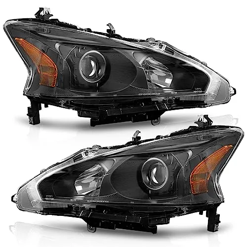 For 2013-2015 NISSAN Altima Sedan Headlights (Black)