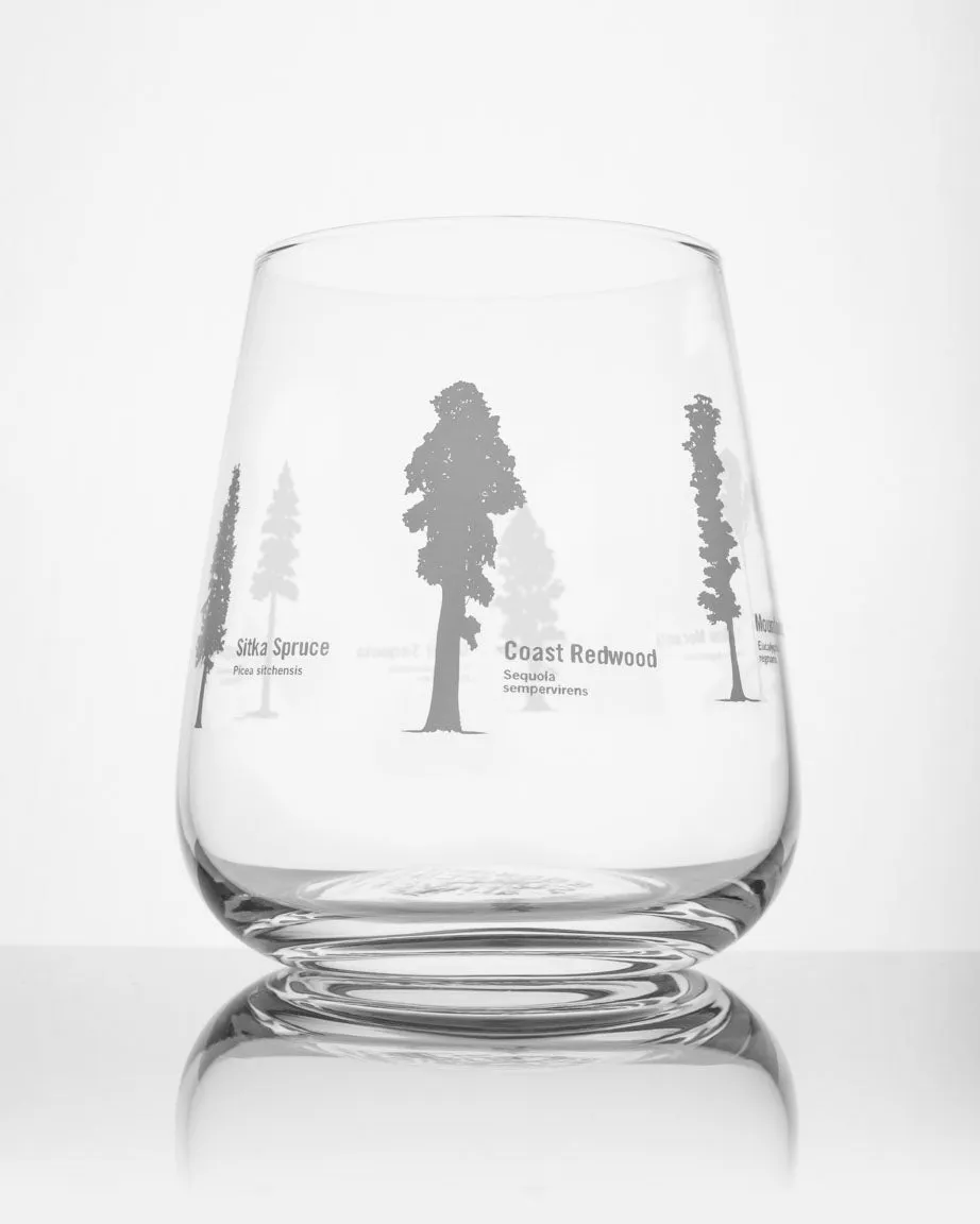 Forest Giants Wine Glass