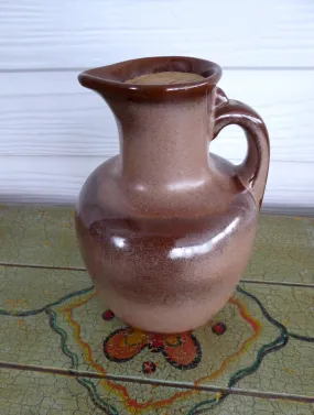 Frankoma Plainsman Brown Satin Pitcher Jug Coffee Pot Mid Century 1950s Carafe