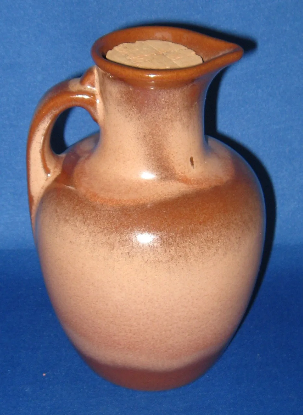 Frankoma Plainsman Brown Satin Pitcher Jug Coffee Pot Mid Century 1950s Carafe