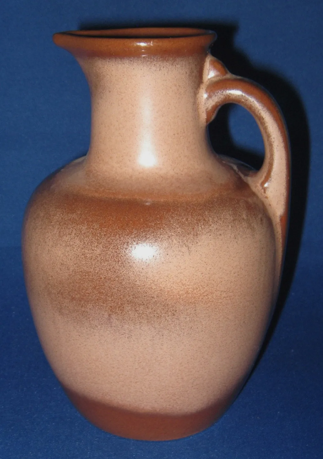 Frankoma Plainsman Brown Satin Pitcher Jug Coffee Pot Mid Century 1950s Carafe