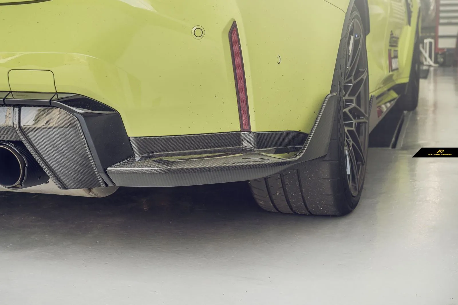 Future Design Carbon Fiber M Performance Rear Bumper Splitter for M3 G80 & M4 G82 G83 2020 