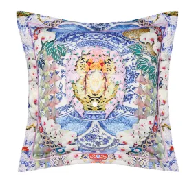 Geisha Gateway European Pillowcase Blue