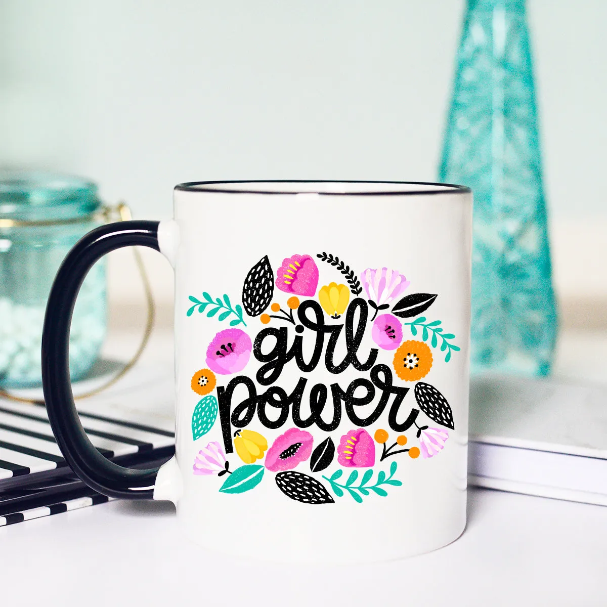 Girl Power Mug, Feminism, The Future is Female, Girl Power