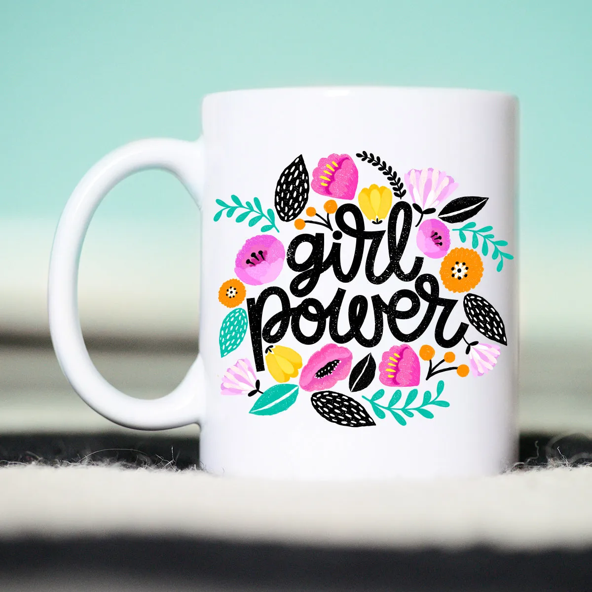 Girl Power Mug, Feminism, The Future is Female, Girl Power