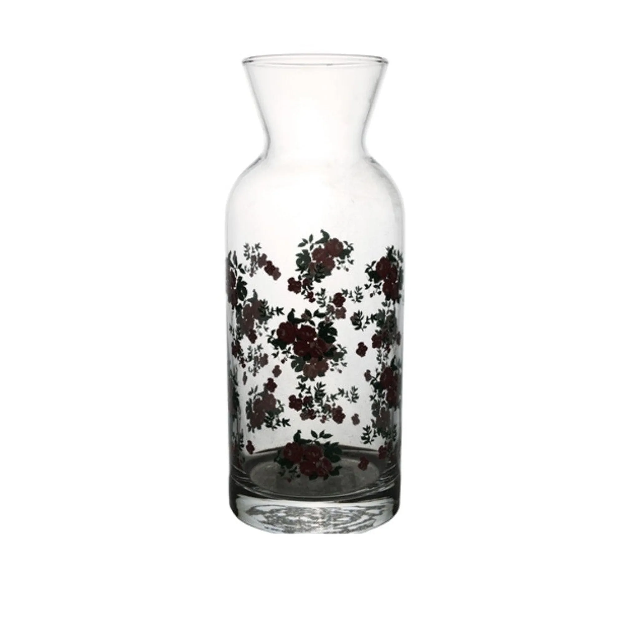 Glass Carafe Patterned Flower Print 500ml 40172