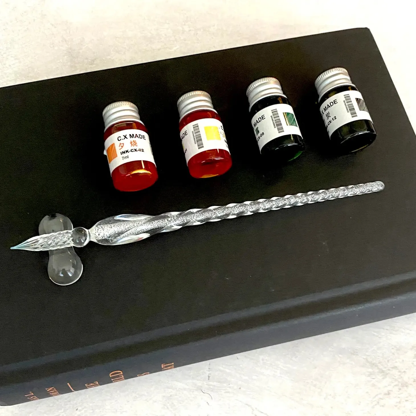 Glass Dip Pen Set With Ink