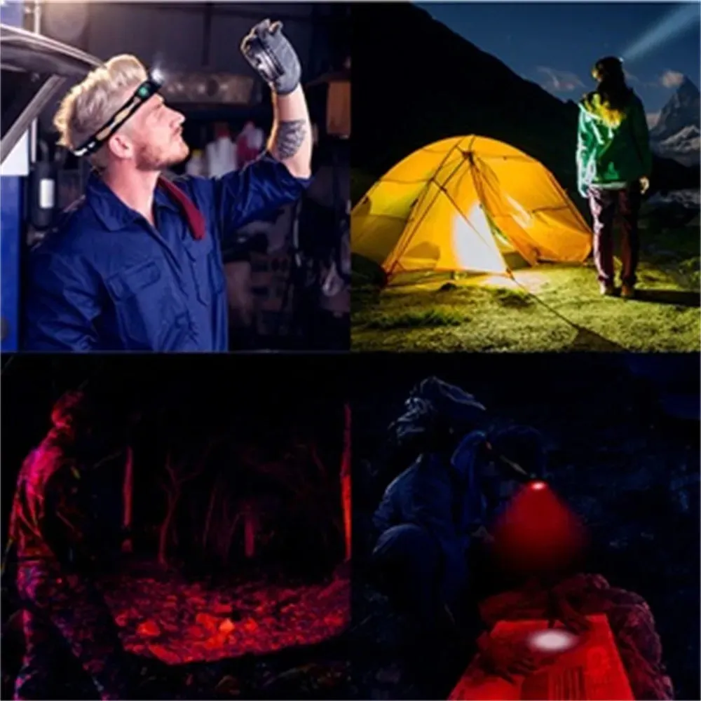 H25LR LED 90 High CRI Rechargeable Headlamp Powerful Lightweight Head Flashlight with Bright White Light  660nm Deep Red Torch