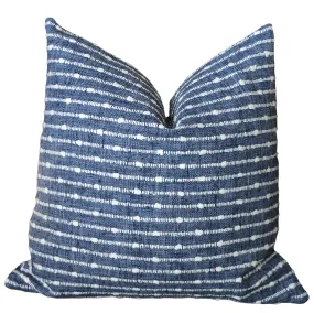 Harvest, Night Sky: Textural Striped Decorative Pillow Cover