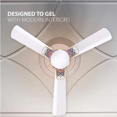 Havells Enticer Art Aafreen 1200mm Ceiling Fan (Pearl White)