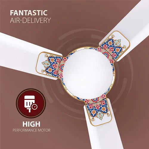 Havells Enticer Art Aafreen 1200mm Ceiling Fan (Pearl White)