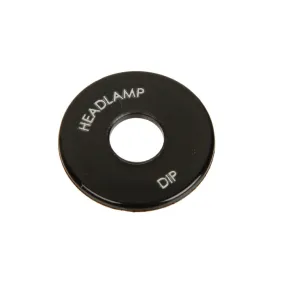 Headlamp Dip Switch Escutcheon, Headlamp Switch Surround With Headlamp And Dip Clearly Marked. Comes Wrapped In A Protective Film.