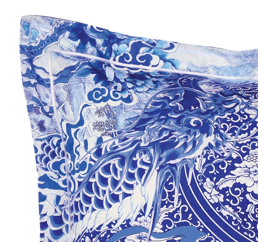 Heart Of A Dragon European Pillowcase Blue