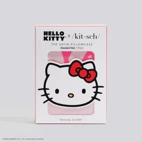 Hello Kitty x Kitsch Satin Pillowcase | Pink Hello Kitty Faces