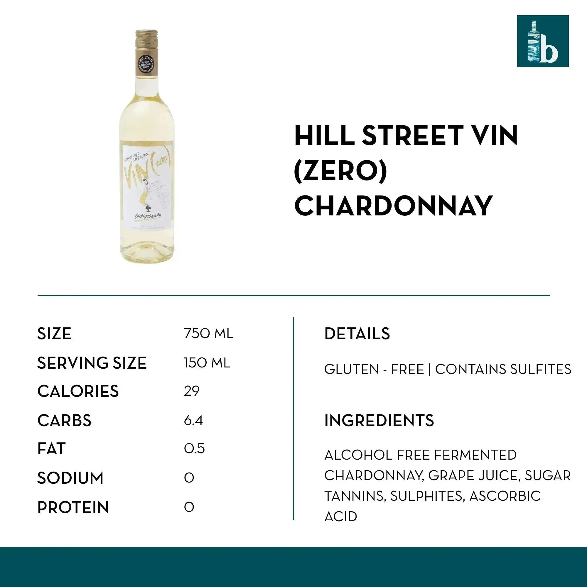 Hill Street Vin (Zero) Chardonnay