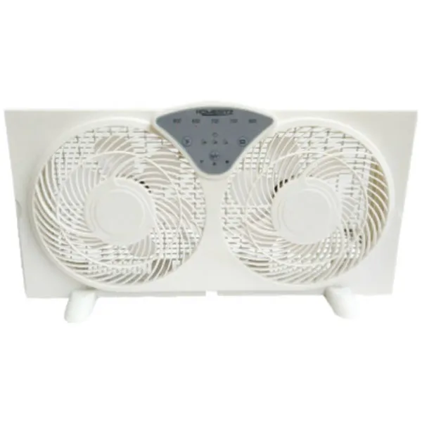 Homepointe FW23-8HS Digital Reversible Twin Window Fan, 3-Speed, 9 Inch