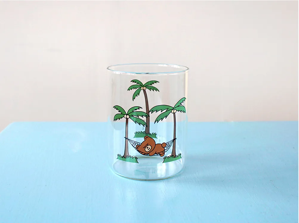 HR GLASS CUP - Teddy’s Vacation