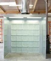 Industrial Open Face Paint Booth 8' Wide x 9' High x 10' Deep I.D. (TF8910 Series)