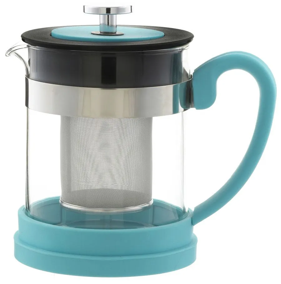 Infuser Teapot: GROSCHE Valencia - Blue, 600ml/20 fl. oz